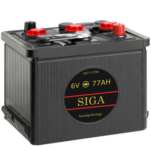 Siga 77ah oldtimer batterie - 6v,